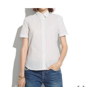 Madewell Short-Sleeve Crinkledot Shirt